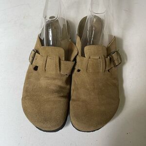 People Movers tan leather Mary Jane clog slip on size 10M